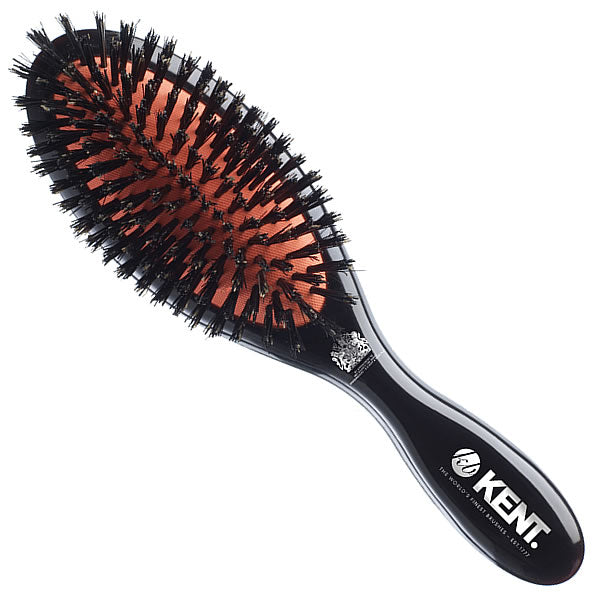 Classic Shine Medium Pure Black Bristle Hairbrush - CSFM