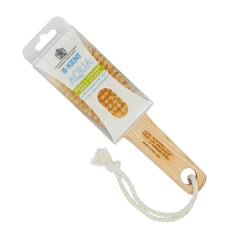 Ash Pure White Bristle Shower Bat - FD6 - Packaging