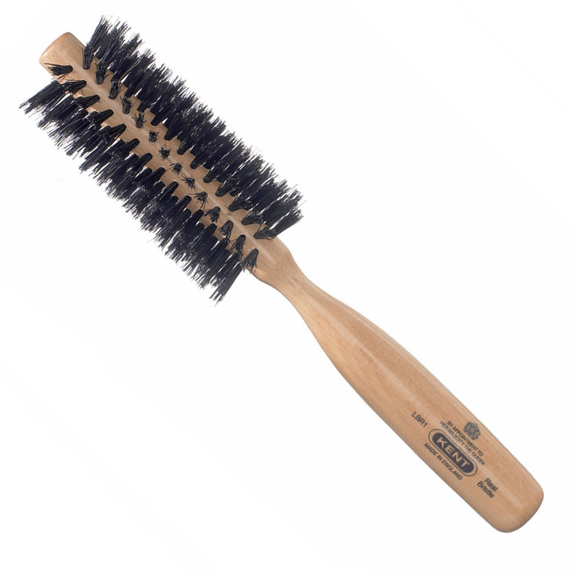 Ladies Finest Beechwood 36mm Pure Black Bristle Round Brush - LBR1