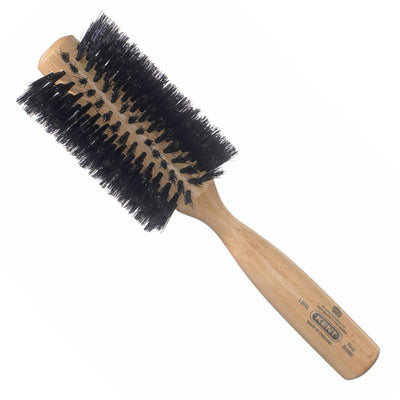 Ladies Finest Beechwood 65mm Pure Black Bristle Round Brush - LBR2