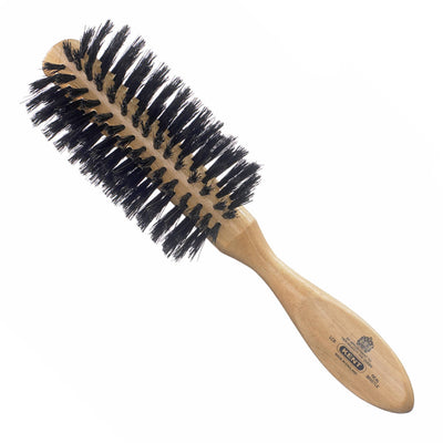 Ladies Finest Cherrywood Pure Black Bristle Half Round Brush - LC8