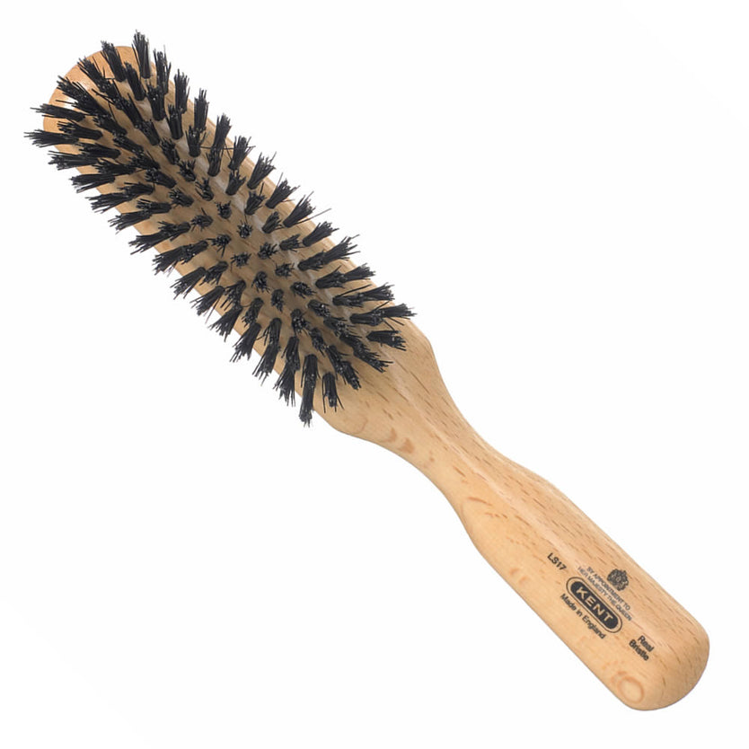 Ladies Finest Satinwood Pure Black Bristle Narrow Brush - LS17