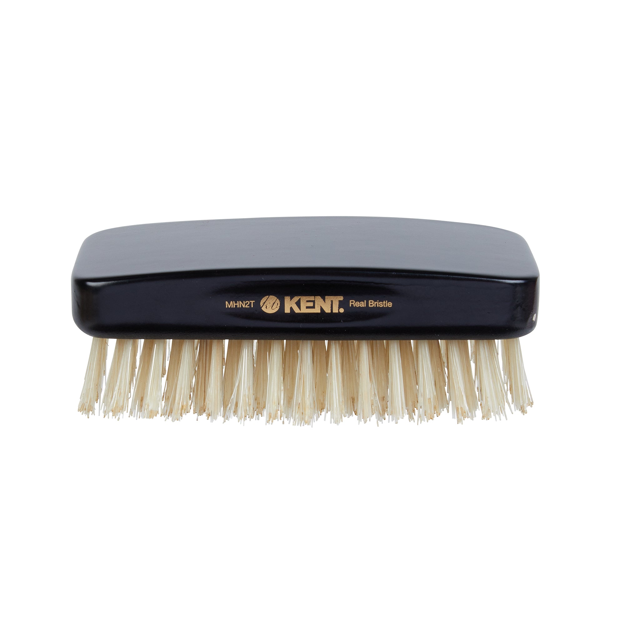 Handmade Ebony Pure Bristle Military Style Brush - MHN2T | Kent