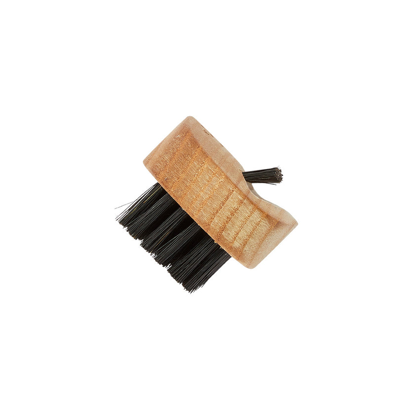 NB2 Ash Pure Black Bristle Extra Row Nail Brush - End LR