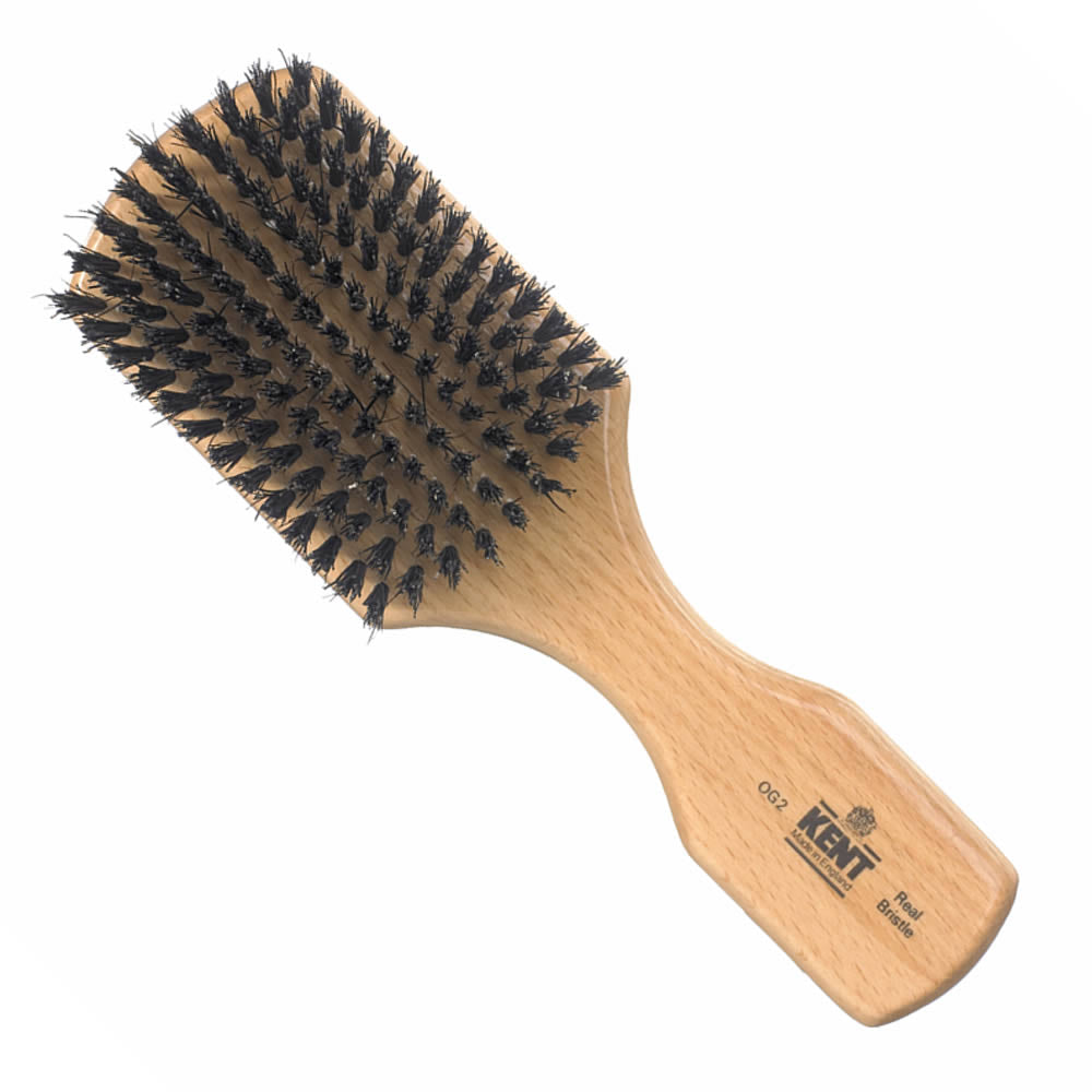 Finest Beechwood Pure Bristle Rectangular Club Brush OG2