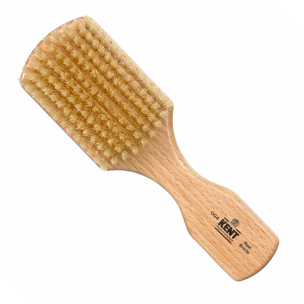 Finest Beechwood Pure Bristle Rectangular Club Brush OG4