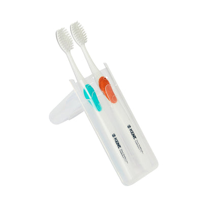 Two Silver-infused Medium Toothbrushes in Travel Case - TSIL REFRESH G/O