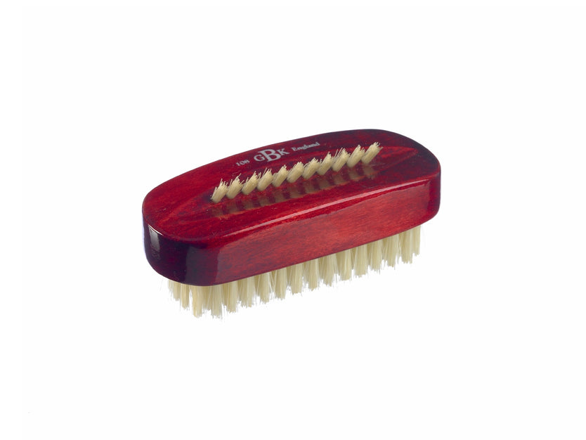 Nail Brush in Red Stained Wood - ART 8S RED