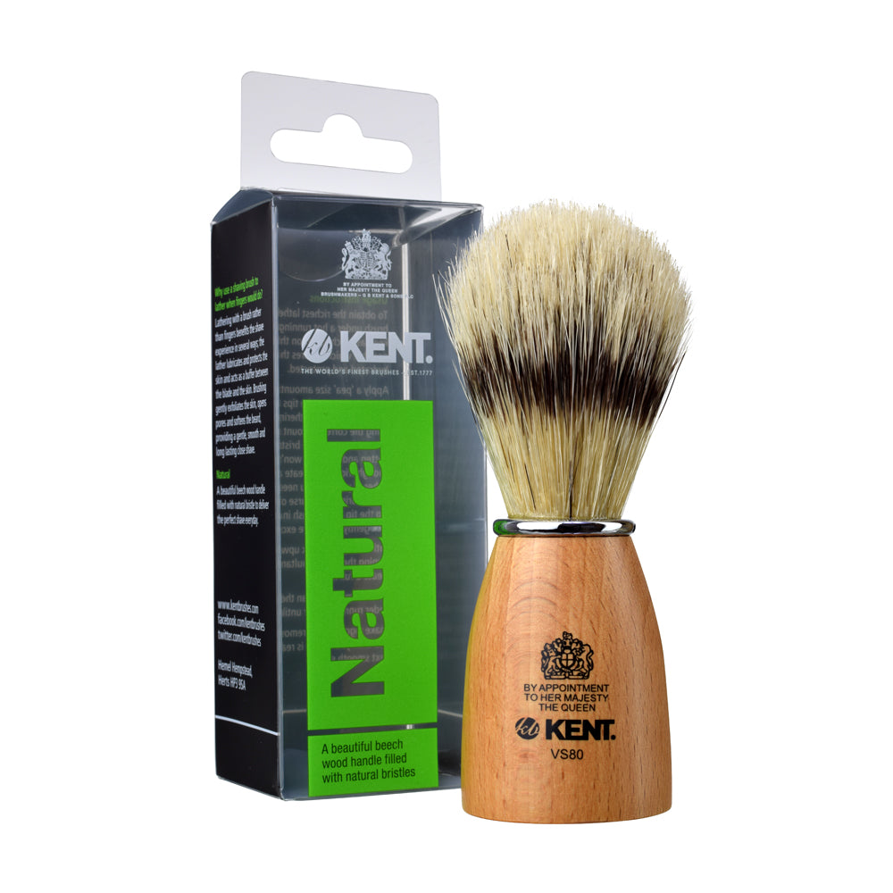 Small Wooden Socket Badger Effect Bristle Shaving Brush VS80